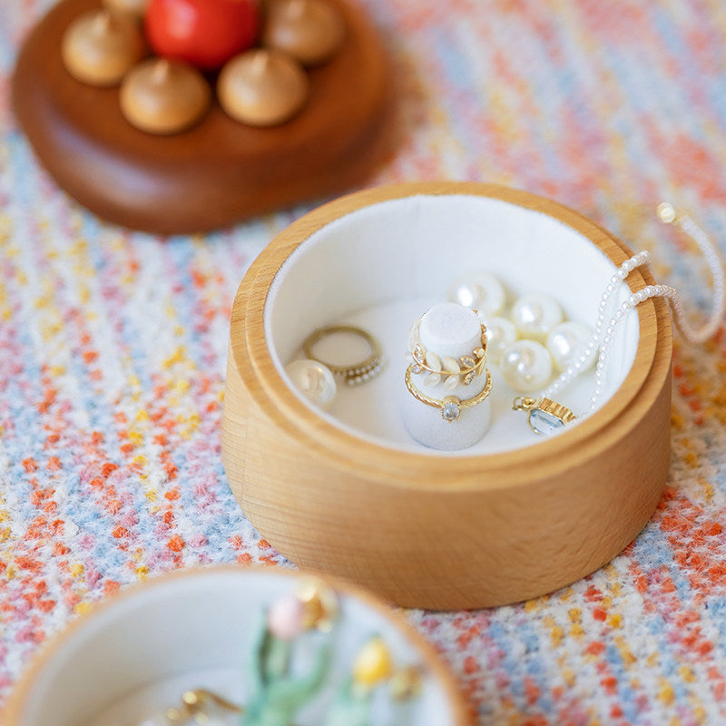 Solid Wood Cherry Cake Keepsake Box